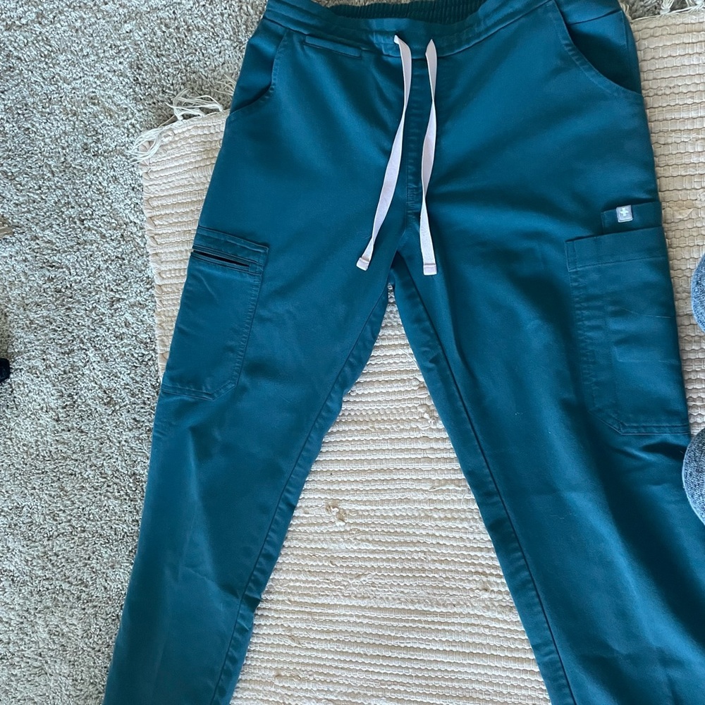 FIGS Caribbean Blue Yola Skinny Scrub Pants